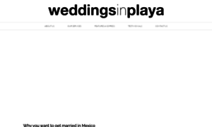 Weddingsinplaya.com thumbnail