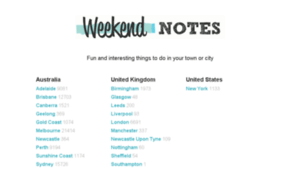 Weekendnotes.com.au thumbnail