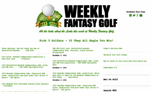 Weeklyfantasygolf.com thumbnail