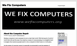 Wefixcomputers.org thumbnail