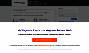 Wegmans.corporateperks.com thumbnail