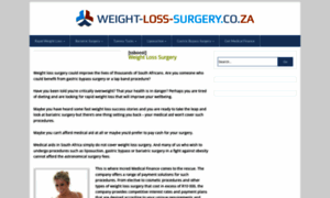 Weight-loss-surgery.co.za thumbnail