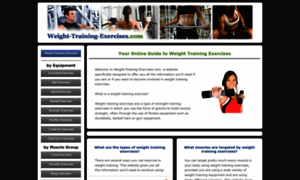 Weight-training-exercises.com thumbnail