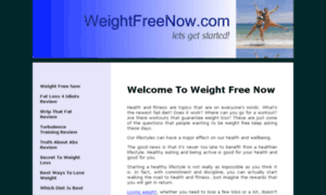 Weightfreenow.com thumbnail