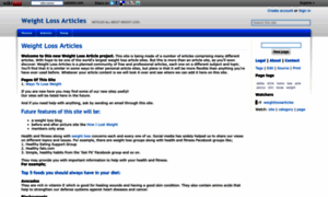 Weightlossarticles.wikidot.com thumbnail