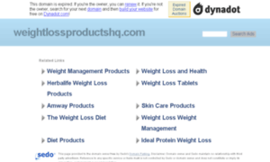 Weightlossproductshq.com thumbnail