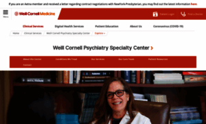 Weillcornellpsychiatrycenter.org thumbnail