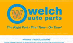 Welchautoparts.com.au thumbnail
