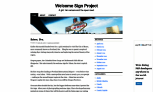 Welcomesignproject.wordpress.com thumbnail