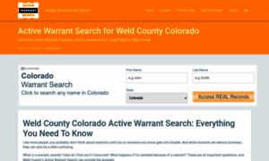 Weld-county-colorado.activewarrantsearch.today thumbnail