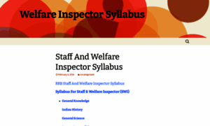 Welfareinspectorsyllabus.wordpress.com thumbnail