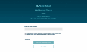 Wellbeingcheck.blackmores.com.au thumbnail