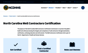 Wellcontractors.nc.gov thumbnail