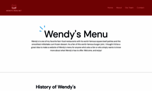 Wendys-menu.net thumbnail
