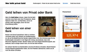 Wer-leiht-privat-geld.de thumbnail