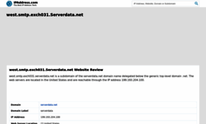 West.smtp.exch031.serverdata.net.ipaddress.com thumbnail