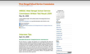 Westbengalschoolservicecommission.wordpress.com thumbnail