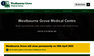 Westbournegrovemedicalcentre.co.uk thumbnail
