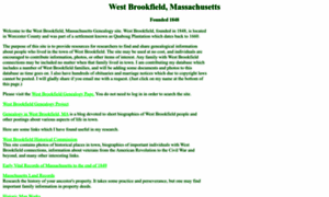 Westbrookfieldgenealogy.org thumbnail