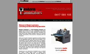 Westernlaminators.com thumbnail