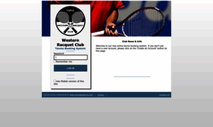 Westernracquetclub.tennisbookings.com thumbnail