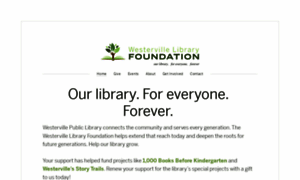 Westervillelibraryfoundation.org thumbnail