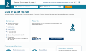 Westflorida.bbb.org thumbnail