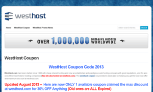 Westhost-coupon.com thumbnail