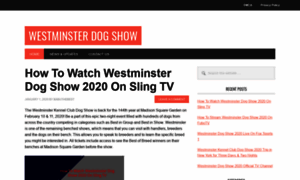 Westminsterdogshow2020.live thumbnail