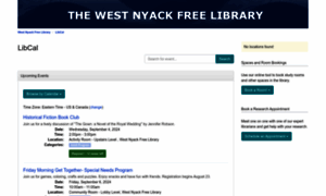 Westnyacklib.libcal.com thumbnail