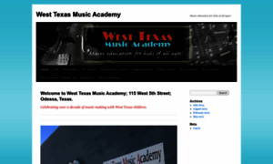 Westtexasmusicacademy.com thumbnail