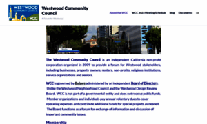 Westwoodcommunitycouncil.org thumbnail