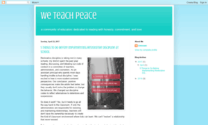 Weteachpeace.blogspot.com thumbnail