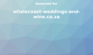 Whalecoast-weddings-and-wine.co.za thumbnail