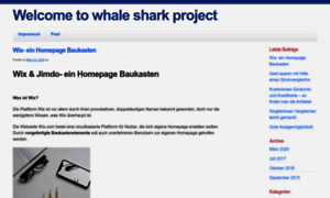Whalesharkproject.org thumbnail