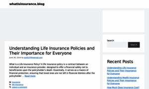 Whatisinsurance.blog thumbnail