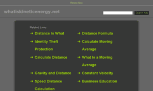 Whatiskineticenergy.net thumbnail