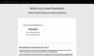 Whatismyscreenresolution.net thumbnail