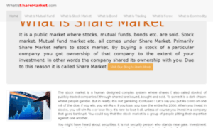 Whatissharemarket.com thumbnail