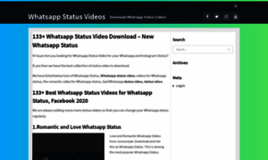 Whatsappstatusvideos.co thumbnail