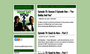 Whatsayyoupodcast.com thumbnail