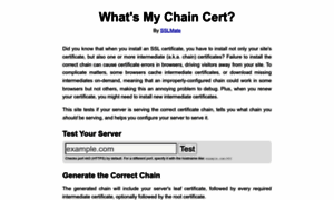 Whatsmychaincert.com thumbnail