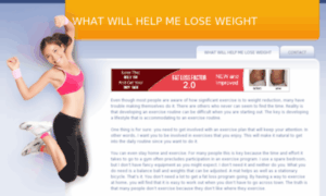 Whatwillhelpmeloseweight.com thumbnail
