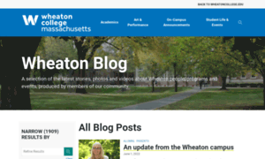 Wheatoncollege.blog thumbnail