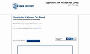 Wheatonparkdistrict.hrmdirect.com thumbnail