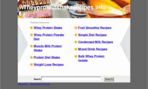 Wheyproteinshakerecipes.info thumbnail