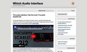 Whichaudiointerfaceusb.wordpress.com thumbnail