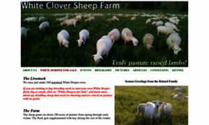 Whitecloversheepfarm.com thumbnail