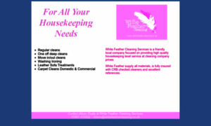 Whitefeathercleaning.co.uk thumbnail