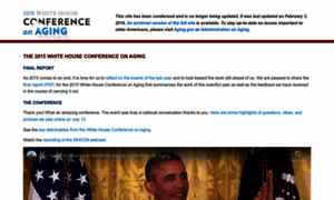 Whitehouseconferenceonaging.gov thumbnail